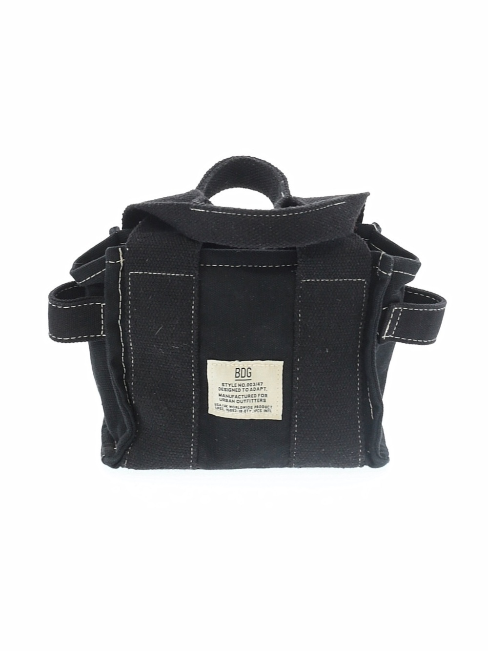 BDG Black Canvas Mini Tote Crossbody Bag